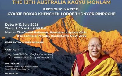 Supporting the 13th Australia Kagyu Monlam – Prayer Festival